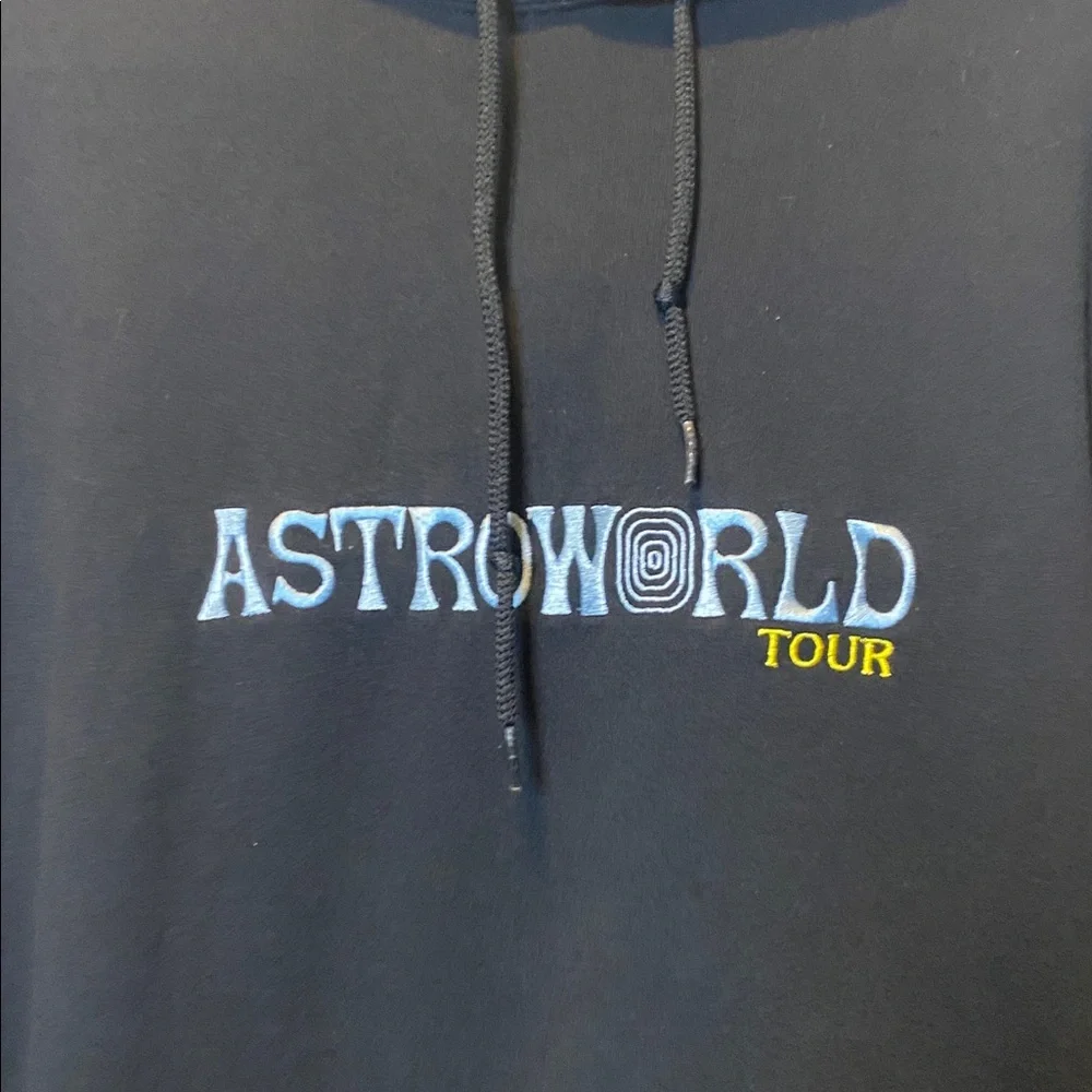 Travis Scott Astroworld Tour Wish You Were Here Hoodie Large Black Tour Dates - Picture 9 of 13